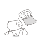 ミスター猫とアヒルプリンセス（個別スタンプ：19）