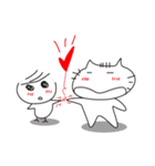 ミスター猫とアヒルプリンセス（個別スタンプ：37）