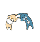 矢印とふわふわ（個別スタンプ：1）