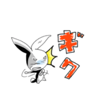 黒い白ウサギ（個別スタンプ：20）
