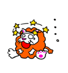モジャモジャにゃんこ（個別スタンプ：16）