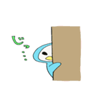 ペンギンになりたいアヒルのぴーすけ。（個別スタンプ：7）