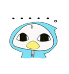 ペンギンになりたいアヒルのぴーすけ。（個別スタンプ：9）