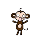 さる男くんとブタ子ちゃん（個別スタンプ：2）