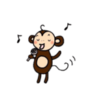 さる男くんとブタ子ちゃん（個別スタンプ：11）