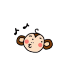 さる男くんとブタ子ちゃん（個別スタンプ：18）