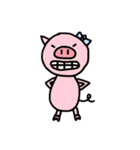 さる男くんとブタ子ちゃん（個別スタンプ：25）