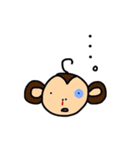 さる男くんとブタ子ちゃん（個別スタンプ：28）