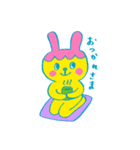 まえがみうさぎ。（個別スタンプ：18）