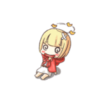 赤のずきんちゃんスタンプ（個別スタンプ：34）