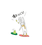 スノボうさぎ（個別スタンプ：4）