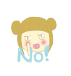 Girl with panda（個別スタンプ：12）