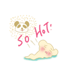 Girl with panda（個別スタンプ：15）