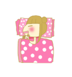Girl with panda（個別スタンプ：20）