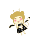 Girl with panda（個別スタンプ：27）