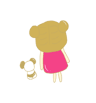 Girl with panda（個別スタンプ：29）