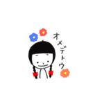 おさげの女の子（個別スタンプ：16）