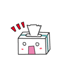 ゆかいなティッシュ箱たち（個別スタンプ：8）