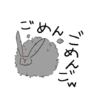 うさぎ頭族と口デカうさぎ族（個別スタンプ：3）