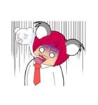 赤こあらのまろかちゃん（個別スタンプ：10）