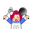 赤こあらのまろかちゃん（個別スタンプ：25）