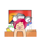 赤こあらのまろかちゃん（個別スタンプ：26）