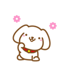 白い子犬のスタンプ（個別スタンプ：2）