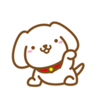 白い子犬のスタンプ（個別スタンプ：7）