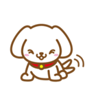 白い子犬のスタンプ（個別スタンプ：8）