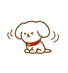 白い子犬のスタンプ（個別スタンプ：31）