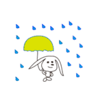 白いうさぎ。（個別スタンプ：8）