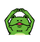 カエルどん。（個別スタンプ：3）