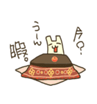 相手に返信できない理由を伝える平たい猫（個別スタンプ：25）
