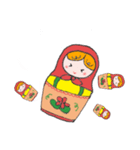 ミキオレンジのマトリョーシカ（個別スタンプ：15）