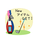 ゴルフうさぎ（個別スタンプ：31）