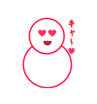 雪だるまの日常生活（個別スタンプ：3）