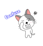 Gusto : Messy cat (EN)（個別スタンプ：24）