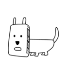 四角顔犬（個別スタンプ：1）
