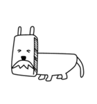 四角顔犬（個別スタンプ：11）