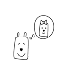 四角顔犬（個別スタンプ：16）