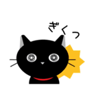 猫好きの方に！毎日使えるクロネコスタンプ（個別スタンプ：13）