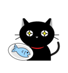 猫好きの方に！毎日使えるクロネコスタンプ（個別スタンプ：36）