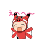 赤べこちゃん（個別スタンプ：24）