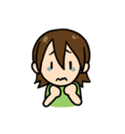 泣き虫ガール（個別スタンプ：1）