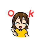 泣き虫ガール（個別スタンプ：2）