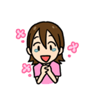 泣き虫ガール（個別スタンプ：4）