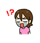 泣き虫ガール（個別スタンプ：8）