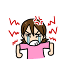 泣き虫ガール（個別スタンプ：11）