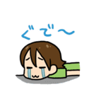 泣き虫ガール（個別スタンプ：17）