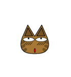 表情豊かな猫スタンプ（個別スタンプ：4）